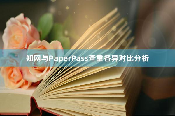 知网与PaperPass查重各异对比分析